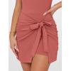 imageANRABESS Women Summer Sleeveless Bodycon Tie Waist Romper Skort Mini Tennis Athletic Dress Built Shorts Casual Vacation DressRust