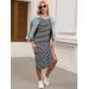 imageANRABESS Womens 34 Long Sleeve Striped Slit Midi T Shirt Dresses with Pockets 2025 Dressy Casual Fall Fashion Travel OutfitsBlack White Stripe