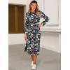 imageANRABESS Womens 34 Long Sleeve Striped Slit Midi T Shirt Dresses with Pockets 2025 Dressy Casual Fall Fashion Travel OutfitsFloral Black