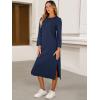 imageANRABESS Womens 34 Long Sleeve Striped Slit Midi T Shirt Dresses with Pockets 2025 Dressy Casual Fall Fashion Travel OutfitsNavy Blue