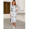 imageANRABESS Womens 34 Long Sleeve Striped Slit Midi T Shirt Dresses with Pockets 2025 Dressy Casual Fall Fashion Travel OutfitsPrint White