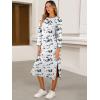 imageANRABESS Womens 34 Long Sleeve Striped Slit Midi T Shirt Dresses with Pockets 2025 Dressy Casual Fall Fashion Travel OutfitsPrint White