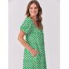 imageANRABESS Womens Boho Maxi Dresses 2025 Summer Casual Floral Puff Short Sleeve Tie Front Flowy Swing Tiered Long Beach DressLight Green