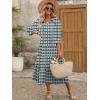 imageANRABESS Womens Boho Maxi Dresses 2025 Summer Casual V Neck Puff Sleeve Floral Tiered Flowy Swing Beach Vacation Long DressFloral Dark Green