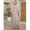 imageANRABESS Womens Boho Maxi Dresses 2025 Summer Casual V Neck Puff Sleeve Floral Tiered Flowy Swing Beach Vacation Long DressFloral Orange White