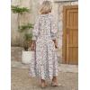 imageANRABESS Womens Boho Maxi Dresses 2025 Summer Casual V Neck Puff Sleeve Floral Tiered Flowy Swing Beach Vacation Long DressFloral Red Yellow