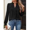 imageANRABESS Womens Button Down Shirts Long Sleeve Pleated Flowy Blouses Work Business Casual Dressy Tops 2025 Fall OutfitsBlack