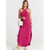 imageANRABESS Womens Casual Summer Maxi Dress Sexy Slit Side Sleeveless Loose Beach Long Sundress Vacation Outfits with PocketsHot Pink