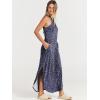 imageANRABESS Womens Casual Summer Maxi Dress Sexy Slit Side Sleeveless Loose Beach Long Sundress Vacation Outfits with PocketsNavy White Dot