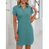 imageANRABESS Womens Casual Summer T Shirt Dress Short Sleeve V Neck Mini Shift Dresses 2025 Fashion Vacation Travel OutfitBlue Cyan