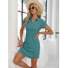 imageANRABESS Womens Casual Summer T Shirt Dress Short Sleeve V Neck Mini Shift Dresses 2025 Fashion Vacation Travel OutfitBlue Cyan
