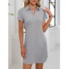 imageANRABESS Womens Casual Summer T Shirt Dress Short Sleeve V Neck Mini Shift Dresses 2025 Fashion Vacation Travel OutfitLight Grey