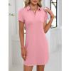 imageANRABESS Womens Casual Summer T Shirt Dress Short Sleeve V Neck Mini Shift Dresses 2025 Fashion Vacation Travel OutfitPink