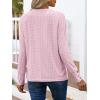 imageANRABESS Womens Eyelet Tops Long Sleeve Henley Shirts Business Dressy Casual Blouse Vacation TShirt 2025 Fall OutfitsLight Pink