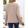 imageANRABESS Womens Eyelet Tops Long Sleeve Henley Shirts Business Dressy Casual Blouse Vacation TShirt 2025 Fall OutfitsLight Tan