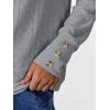 imageANRABESS Womens Eyelet Tops Long Sleeve Henley Shirts Business Dressy Casual Blouse Vacation TShirt 2025 Fall OutfitsSilver Grey