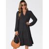 imageANRABESS Womens Fall Midi Dresses Long Sleeve V Neck Swing Tiered Work Business Casual 2025 Flowy Beach Vacation DressBlack