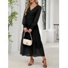 imageANRABESS Womens Floral Long Sleeve Maxi Dress V Neck Chiffon Flowy Boho ALine 2025 Fall Wedding Guest Party Wrap DressesBlack
