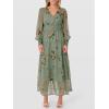 imageANRABESS Womens Floral Long Sleeve Maxi Dress V Neck Chiffon Flowy Boho ALine 2025 Fall Wedding Guest Party Wrap DressesFloral Green