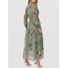 imageANRABESS Womens Floral Long Sleeve Maxi Dress V Neck Chiffon Flowy Boho ALine 2025 Fall Wedding Guest Party Wrap DressesFloral Green