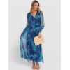imageANRABESS Womens Floral Maxi Dress 2025 Fall V Neck Puff Long Sleeve Flowy Casual Wedding Guest Tee Party Tulle DressesFloral Green