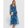 imageANRABESS Womens Floral Maxi Dress 2025 Fall V Neck Puff Long Sleeve Flowy Casual Wedding Guest Tee Party Tulle DressesFloral Green