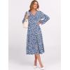 imageANRABESS Womens Long Lantern Sleeve Floral Midi Dresses 2025 Fall V Neck Casual Flowy Aline Tiered Boho Vacation Long DressFloral Blue