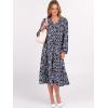 imageANRABESS Womens Long Lantern Sleeve Floral Midi Dresses 2025 Fall V Neck Casual Flowy Aline Tiered Boho Vacation Long DressFloral Purple Black