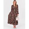 imageANRABESS Womens Long Sleeve Boho Maxi Dress 2025 Fall V Neck Floral Striped Casual Loose Fit Beach Vacation DressesFloral Black Red