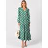 imageANRABESS Womens Long Sleeve Boho Maxi Dress 2025 Fall V Neck Floral Striped Casual Loose Fit Beach Vacation DressesGreen