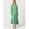 imageANRABESS Womens Long Sleeve Boho Maxi Dress 2025 Fall V Neck Floral Striped Casual Loose Fit Beach Vacation DressesLight Green