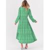 imageANRABESS Womens Long Sleeve Boho Maxi Dress 2025 Fall V Neck Floral Striped Casual Loose Fit Beach Vacation DressesLight Green