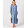 imageANRABESS Womens Long Sleeve Boho Maxi Dress 2025 Fall V Neck Floral Striped Casual Loose Fit Beach Vacation DressesStripe Blue White