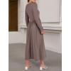 imageANRABESS Womens Long Sleeve Elegant Modest Drop Waist Maxi Dress 2025 Fall Casual Flowy Pleated Long Dresses with PocketsBrown