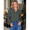 imageANRABESS Womens Long Sleeve Henley Tops Waffle Knit Tunics Shirts Dressy Casual Blouses Cute TShirts 2025 Fall OutfitArmy Green