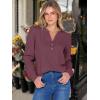 imageANRABESS Womens Long Sleeve Henley Tops Waffle Knit Tunics Shirts Dressy Casual Blouses Cute TShirts 2025 Fall OutfitMauve