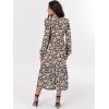 imageANRABESS Womens Long Sleeve Maxi Dresses 2025 Fall Casual V Neck Flowy Tiered Boho Modest Trendy Vacation Dress with PocketsFloral Navy Blue Pink