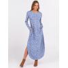 imageANRABESS Womens Long Sleeve Maxi Dresses 2025 Fall Outfits Casual Loose Split Travel Vacation T Shirt Dress with PocketsFloral Blue White