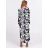 imageANRABESS Womens Long Sleeve Maxi Dresses 2025 Fall Outfits Casual Loose Split Travel Vacation T Shirt Dress with PocketsFloral Green Pink