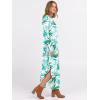 imageANRABESS Womens Long Sleeve Maxi Dresses 2025 Fall Outfits Casual Loose Split Travel Vacation T Shirt Dress with PocketsFloral Green White