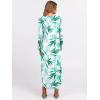 imageANRABESS Womens Long Sleeve Maxi Dresses 2025 Fall Outfits Casual Loose Split Travel Vacation T Shirt Dress with PocketsFloral Green White