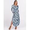 imageANRABESS Womens Long Sleeve Maxi Dresses 2025 Fall Outfits Casual Loose Split Travel Vacation T Shirt Dress with PocketsFloral Lily