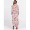 imageANRABESS Womens Long Sleeve Maxi Dresses 2025 Fall Outfits Casual Loose Split Travel Vacation T Shirt Dress with PocketsFloral Pink