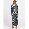 imageANRABESS Womens Long Sleeve Maxi Dresses 2025 Fall Outfits Casual Loose Split Travel Vacation T Shirt Dress with PocketsLeaf Printed