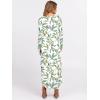 imageANRABESS Womens Long Sleeve Maxi Dresses 2025 Fall Outfits Casual Loose Split Travel Vacation T Shirt Dress with PocketsMulti Leaf