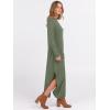 imageANRABESS Womens Long Sleeve Maxi Dresses 2025 Fall Outfits Casual Loose Split Travel Vacation T Shirt Dress with PocketsSage Green
