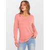 imageANRABESS Womens Long Sleeve Tunic Tops V Neck TShirts Casual Cute Basic Tee 2025 Fall Work Travel Loungewear OutfitsCoral