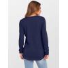 imageANRABESS Womens Long Sleeve Tunic Tops V Neck TShirts Casual Cute Basic Tee 2025 Fall Work Travel Loungewear OutfitsNavy Blue