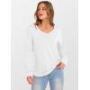 imageANRABESS Womens Long Sleeve Tunic Tops V Neck TShirts Casual Cute Basic Tee 2025 Fall Work Travel Loungewear OutfitsWhite