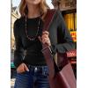 imageANRABESS Womens Long Sleeve Waffle Knit Shirts Casual Slim Fitted Crew Neck Thermal Tops Basic Tee 2025 Fall Trendy OutfitsBlack